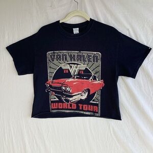 2015 Van Halen World Tour cropped t shirt